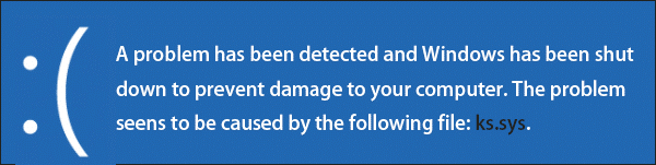 the ks.sys BSOD error