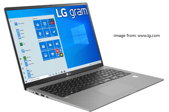 LG Gram 17 inch laptop