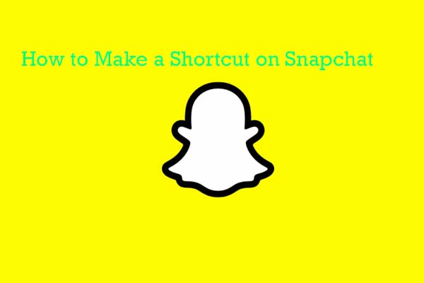 make a shortcut on snapchat thumbnail