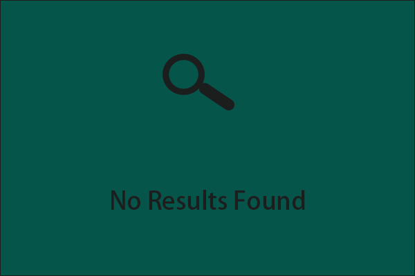 No results found