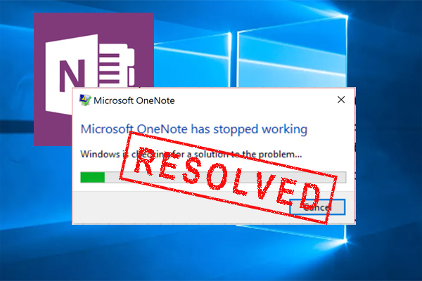 OneNote crashing