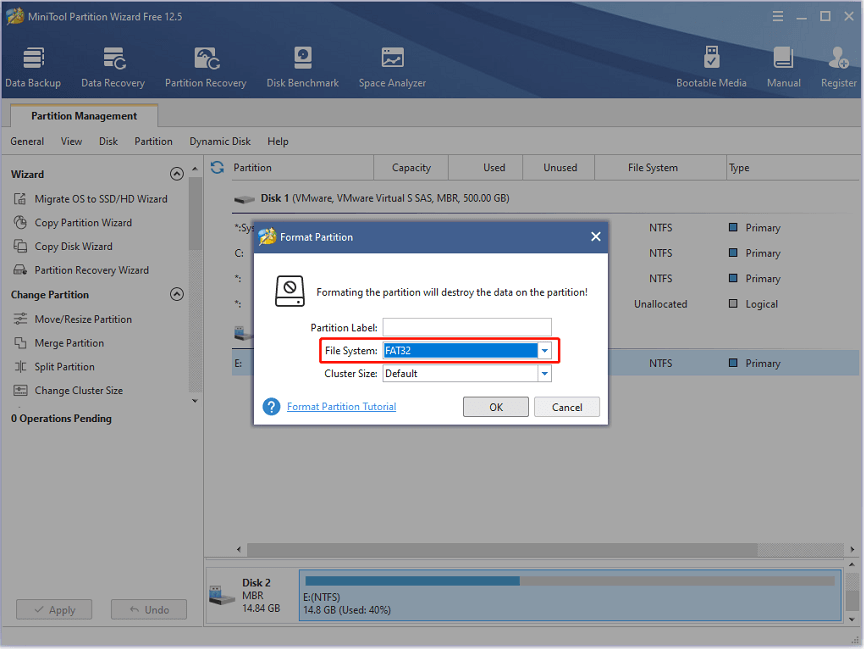 format USB drive to FAT32