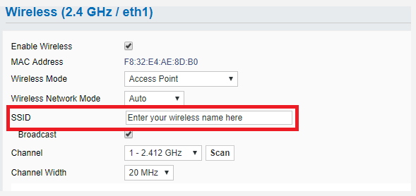 check issues with SSID