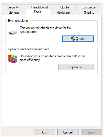run CHKDSK