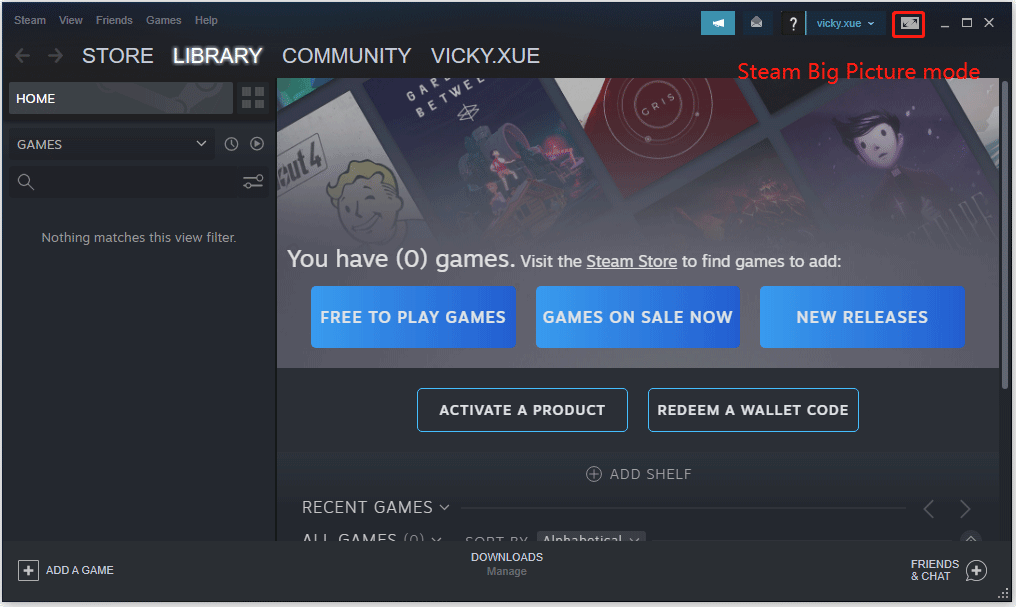 How do I Activate, Download and Play my games in Steam