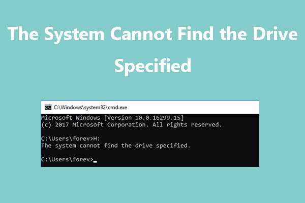 the system cannot find the drive specified
