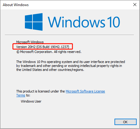 check Windows version
