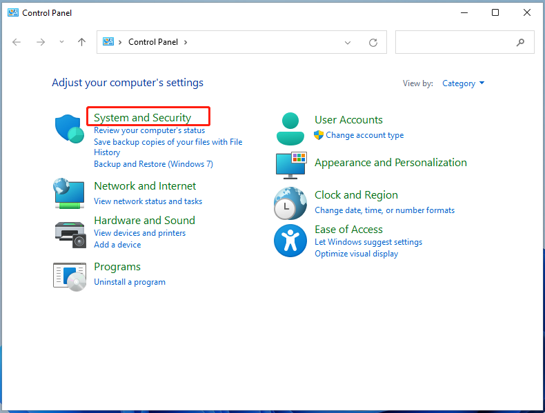click System and Security