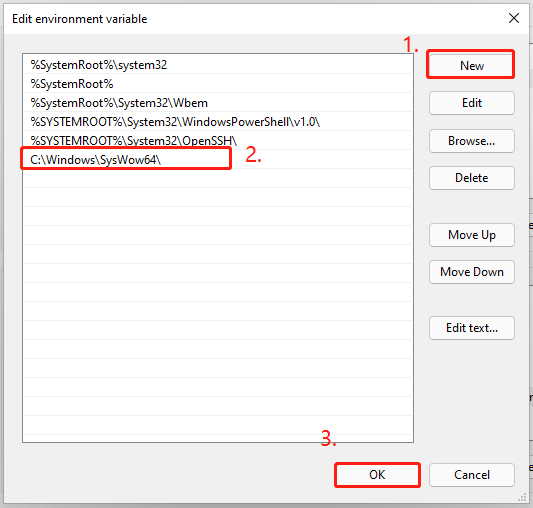 add a new Environmental Variable in Windows 11