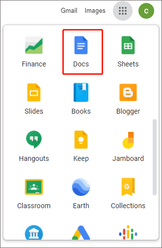 click Docs icon