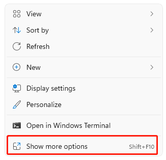 Windows 11 context menus