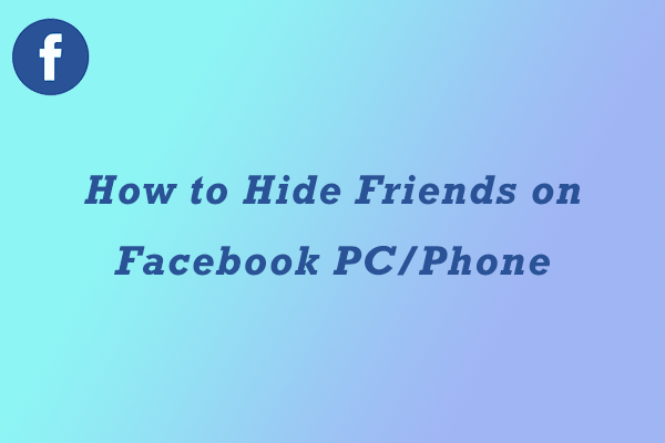 how to hide friends on Facebook