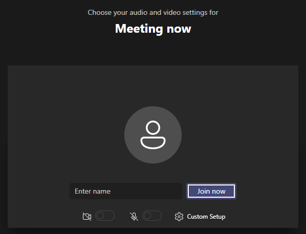 join the Teams meeting on a browser