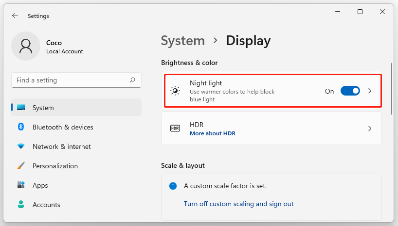 How to Fix Night Light Not Working in Windows 11? [7 Ways] - MiniTool Partition Wizard