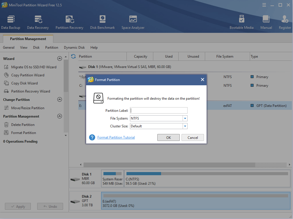choose file system
