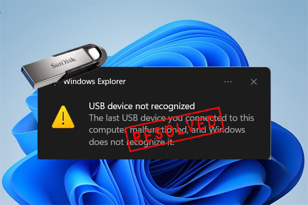 USB drive not recognizing in Windows 11