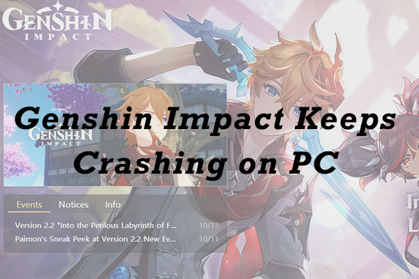 why does Genshin Impact keep crashing