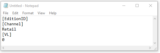 create an Ei config file in Notepad