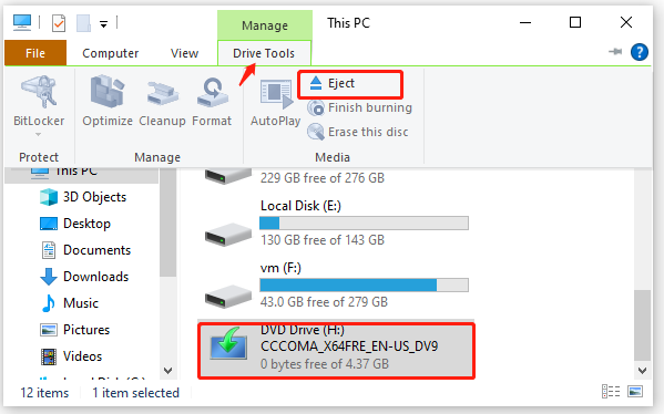 windows 10 iso mounting