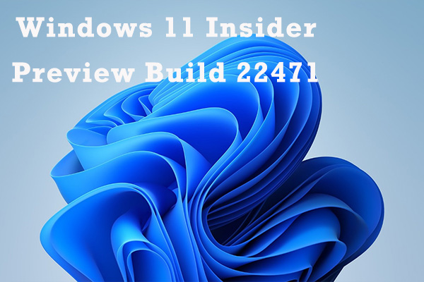 Windows 11 Insider Preview build 22471