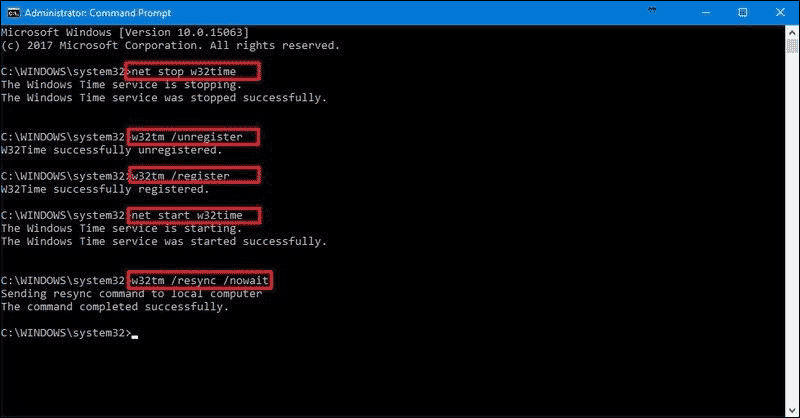 how to change time server in cmd
