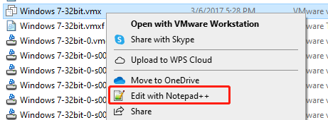 select Edit with Notepad