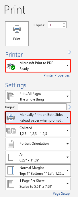 How to print double sided documents on any printer