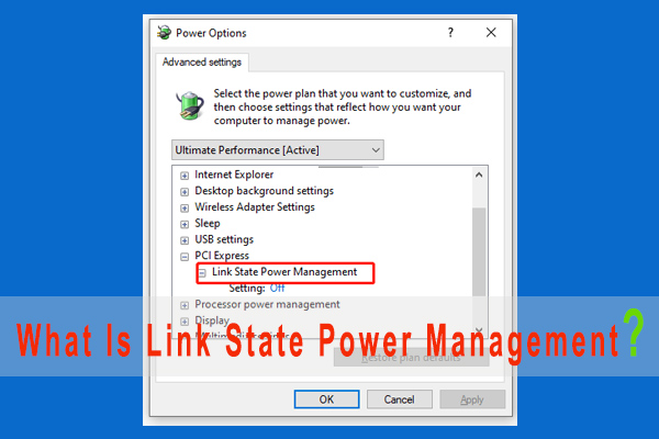 Link State Power Management