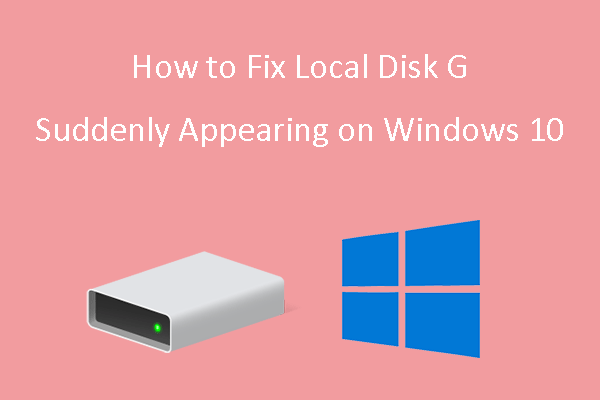 Local Disk G suddenly appeared