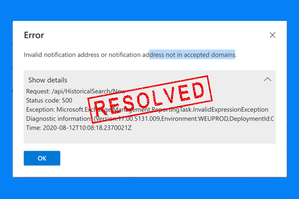 recipient address rejected access denied thumbnail