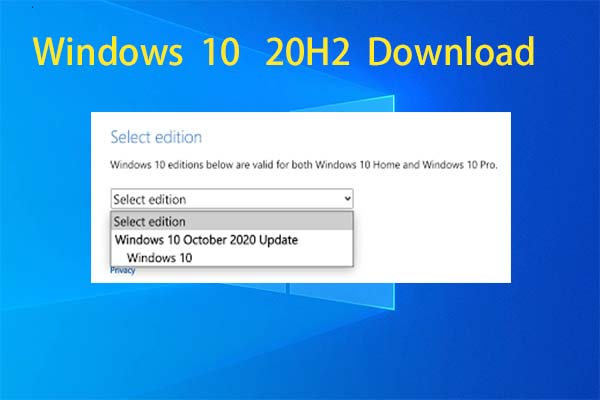 Windows 10 20H2 download