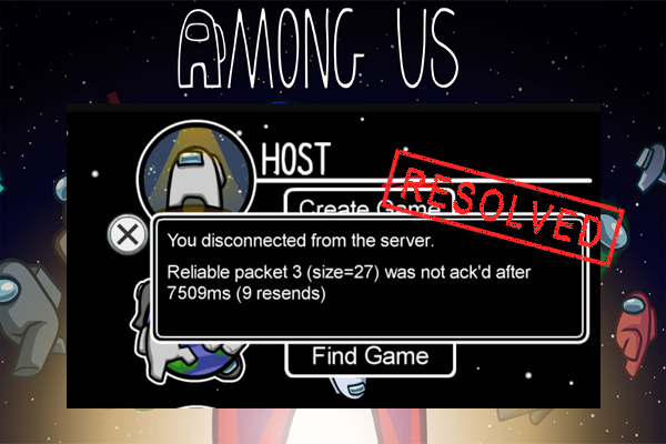 Among Us disconnected from server