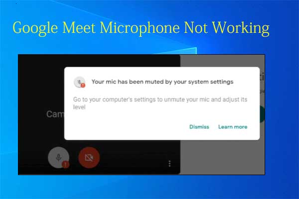 google meet microphone not working thumbnail