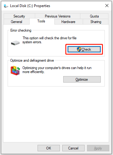 error checking tool