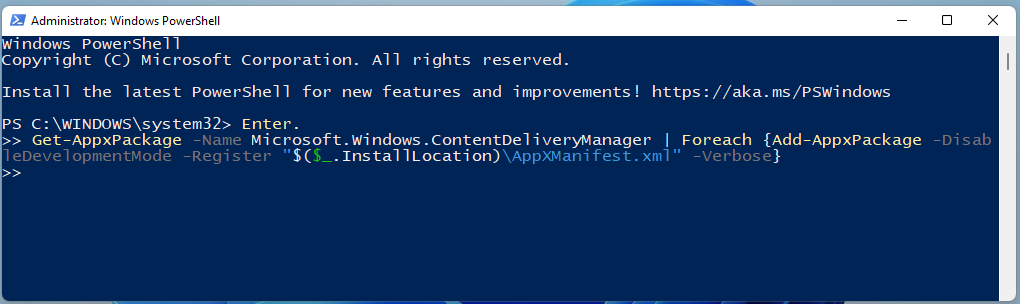 register Spotlight using Powershell