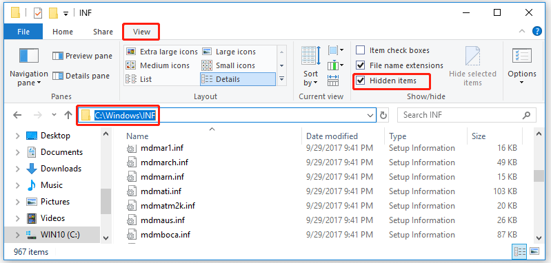 how to install inf file windows 11