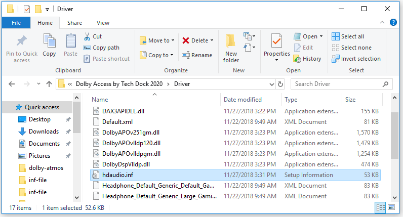 a driver package does not include an installer application