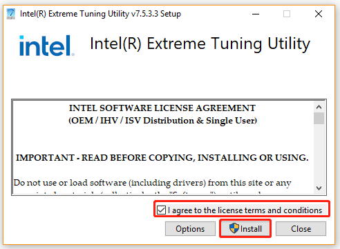 install Intel Extreme Tuning Utility