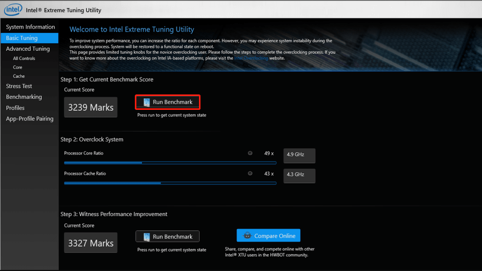 intel extreme tuning utility unsupported platform windows 10