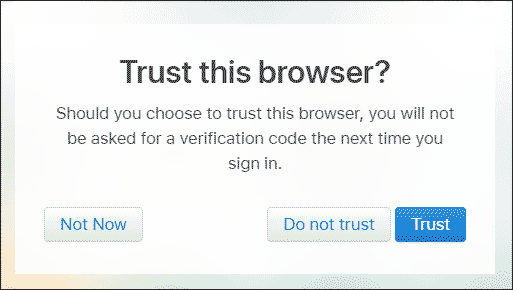 show the iCloud notification