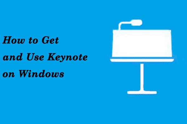 how to open a keynote presentation on windows