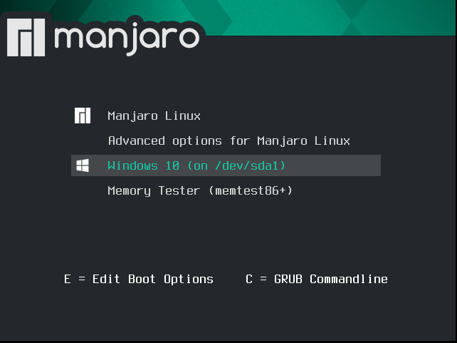 dual boot Manjaro and Windows