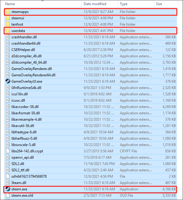 choose files and folders