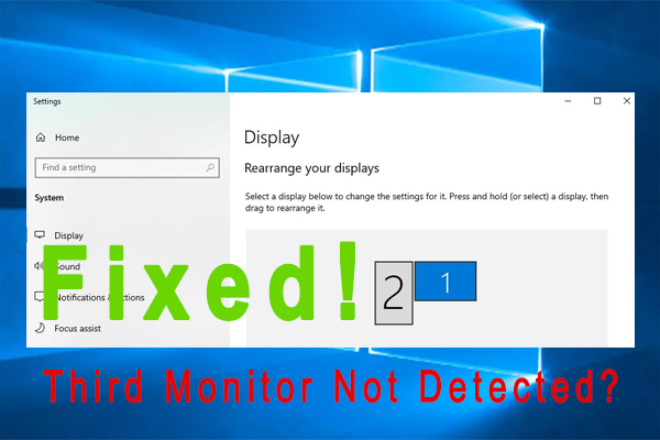 third monitor not detected thumbnail
