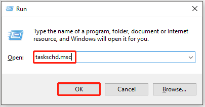 open Task Scheduler from Run window