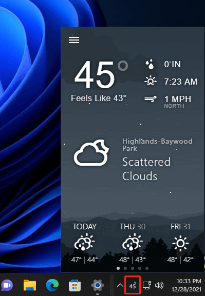 how do i add weather to my taskbar in windows 11