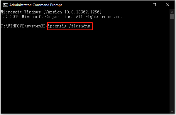 run ipconfig /flushdns via CMD