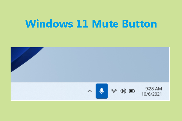 Windows 11 mute button