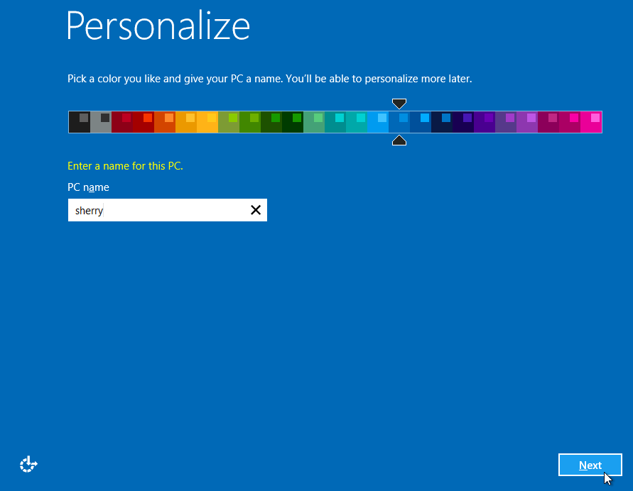 Windows 8.1 settings
