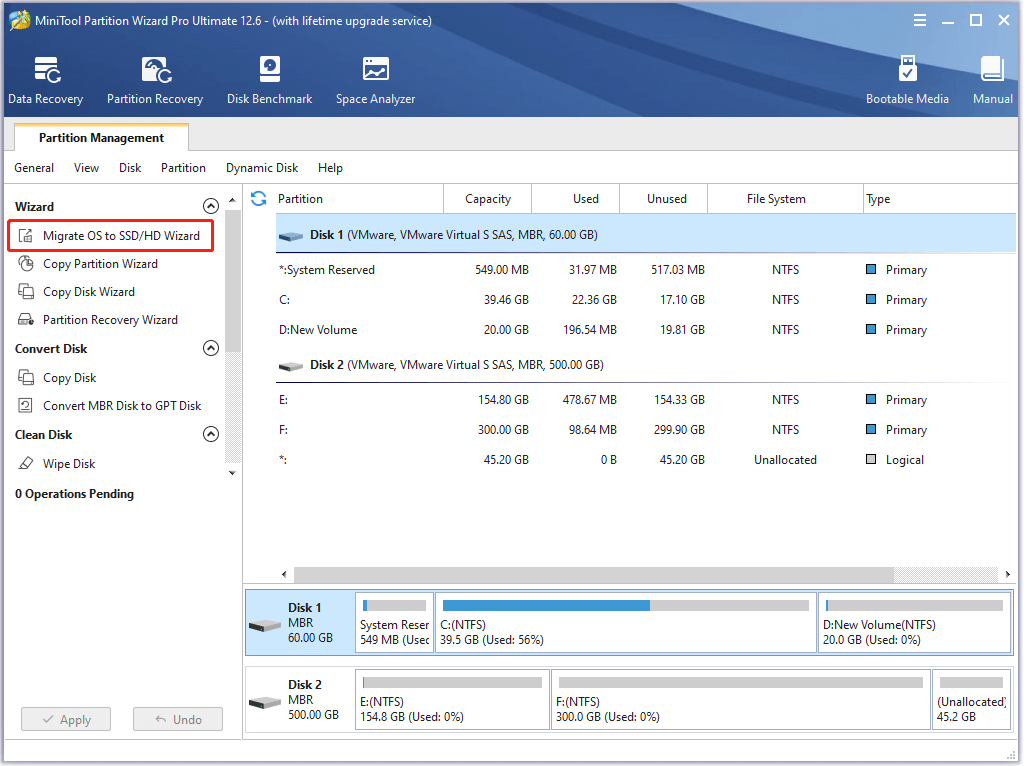 Migrate OS to SSD/HD